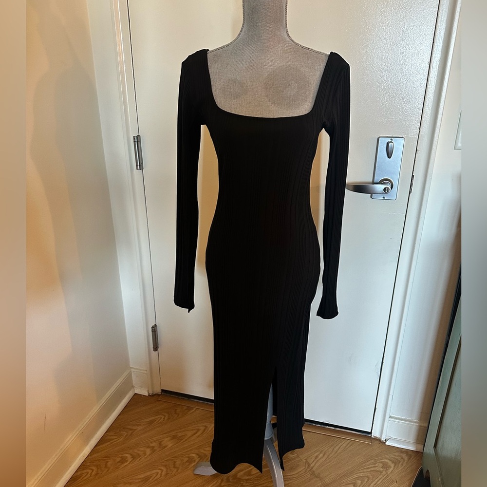 H&M Black Long Sleeve Dress size M